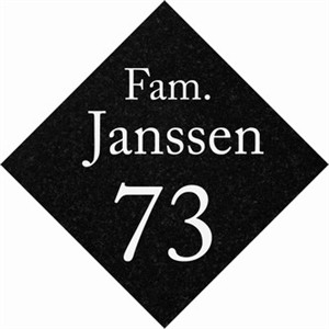 Graniet stenen naambordjes 