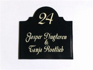 Houten naamplaatjes