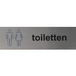 Toiletten Pictogram rvs