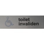 Toilet invaliden Pictogram rvs