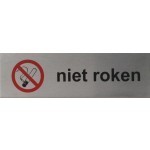 Niet roken Pictogram rvs