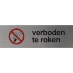 Verboden te roken Pictogram rvs