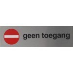 Geen toegang Pictogram rvs