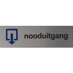 Nooduitgang Pictogram rvs