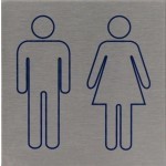 Heren/Dames rvs Pictogram 