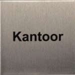 Kantoor aanduidingsbordje