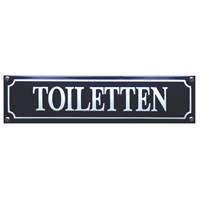Toiletten straatnaambord