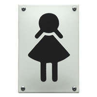 Toilet bord dames pictogram