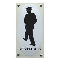 Toilet bord gentlemen pictogram