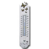 Emaille thermometer vlinders design