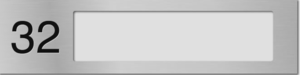 Aluminium naamhouders huisnummer kliksysteem