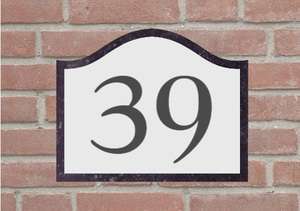 Hardsteen huisnummers