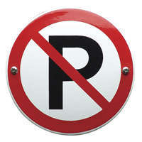 Verbodsbordje verboden te parkeren