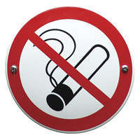 Verbodsbordje verboden te roken