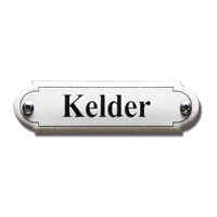 Deurplaat Kelder