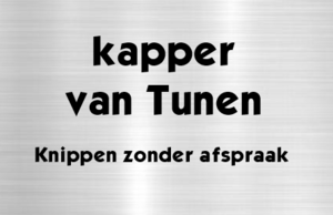 Naamplaat voordeur aluminium