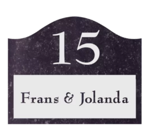 Natuurstenen naamborden