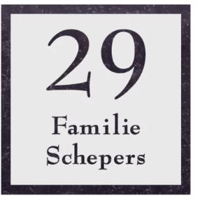 Vierkant naambord natuursteen