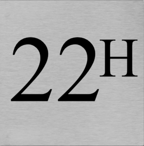 Aluminium huisnummerborden