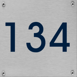 Aluminium brievenbus bordjes