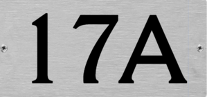 Huisnummerborden aluminium