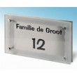 401 naamplaatje rvs  afmeting: 25 x 15 cm