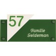 Gravoglas naamplaat afmeting 15 x 7,5 cm met punt