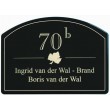 Emaille naambord  Engelse stijl