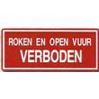 Roken en open vuur verboden