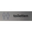 Toiletten Pictogram rvs