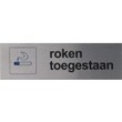 Roken toegestaan Pictogram rvs