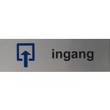 Ingang Pictogram rvs