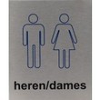 Heren/Dames rvs Pictogram 