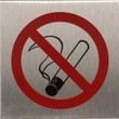 Niet roken rvs aanduidingsbord