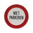 Niet parkeren verbodsbord