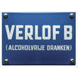 Horeca naambordje VERLOF B