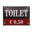 Toilet bord 50 cent betalen