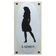 Toilet bord Ladies pictogram
