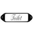 Emaille Toilet bord oor