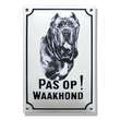 Mastif Honden naambord. Pas op Waakhond