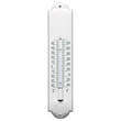 Emaille thermometer deco Crème-Groen