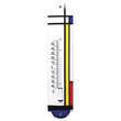 Emaille thermometer Kunst design