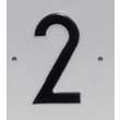 Aluminium nummerplaten geperst lettertype NATO
