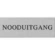 Aluminium tekstborden NOODUITGANG