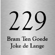 Aluminium voordeurbord