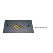 Antraciet naambord RVS 