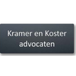 Rvs Antraciet naambordje 