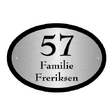 Naambord Rvs / Perspex Huisnummer