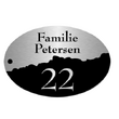 RVS naamplaat / Perspex Huisnummer