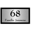 RVS naambord / Perspex Huisnummer
